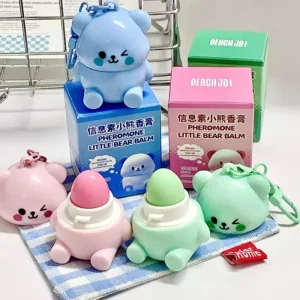 PEACH JO+ Bear Series Pheromone Solid Body Balm Eau De Toilette Portable Long-lasting Fragrance for Girls