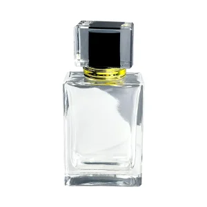 Perfume Bottle Glass Square Empty Perfume Bottle