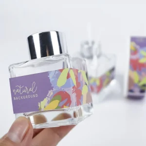 Perfume Label Custom Print Waterproof Oil Proof Alcohol Resistant Vinyl Label Perfume Bottles Packaging Labels Sticker