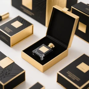 Perfume Magnet Packaging Boxes Custom Cardboard with Eva Foam Insert for Men’s Perfumes