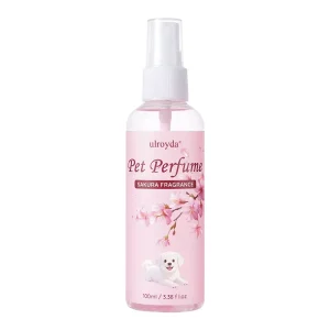 Pet Customized Pet Perfume Deodorizing Spray 100ml Eco friendly For Household Dogs Cats With Cherry Blossom Scent
