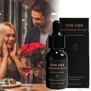 Pheromone Perfume for Men Women Long Lasting Attraction Fragrance Infused Eau De Parfum 15ml Eco Friendly