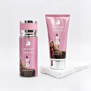 Pink Fruity Floral Eau De Parfum for Women High Quality Long Lasting Sweet Orange Jasmine Spray Lotion Perfume Set