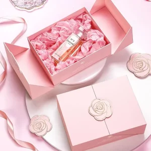 Pink Magnetic Lid Rigid Box for Handbag Gift Packaging
