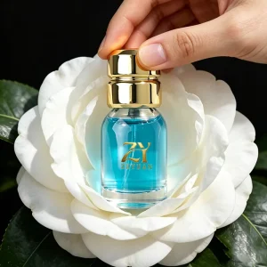 Pocket-Size Unisex 15ml Mini Cylinder Perfume Bottle with Striped Cap Custom Glass Color for Sample & Portable Luxury Fragrances