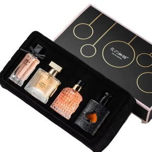 Popular Flower Women’s Perfume Set Gift Box Fresh and Long lasting Light Fragrance