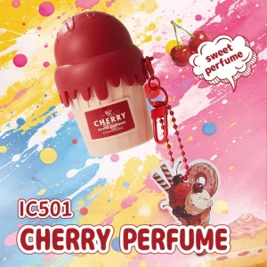 Portable Kawaii Keychain Cherry Plum Dark Chocolate Peony 50ml 1.6oz Long Lasting Sweet Foodie Scent For Women Ice Cream Perfume