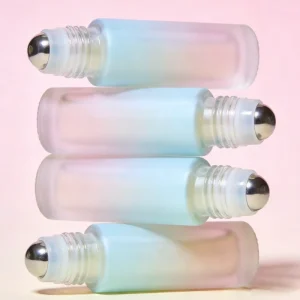 Portable Manufacturer 3ml 5ml 8ml 10ml Gradient Skincare Essential Oil Perfume Packaging Empty Glass Roller Bottles