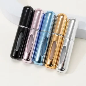 Portable Mini Perfume Bottle Base Refill Bottle Straight Charging Small Sample Perfume Aluminum Material