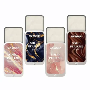 Portable Pocket Perfume 4 Scents Fresh Florals Lasting Slight Fragrance for Men and Women Student Easy Portable Perfume