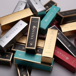 Premium Custom Luxury Lip Balm Packaging Box Tuck Top Cosmetic Lip Gloss Paper Box