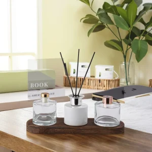 Premium Reusable Glass Diffuser Bottle with Custom Logo Empty Aromatherapy Bottle for Spa & Gift Packaging