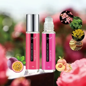 Private Label 10ml Roller Perfume Oil Peach Passion Fruit Mimosa Cedar Wood Aroma Pheromone Infused Essential Oil Perfume