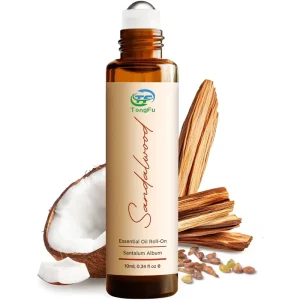Private Label 10ml Woody Perfume Oil Roll on Sandalwood Essential Oil Relief Aromatherapy