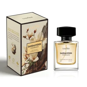 Private Label 50ml Sandalwood Haute Women Perfume Woody Scent 24H Long Lasting Fresh Charming Fragrance OEM Custom Logo Gift Box