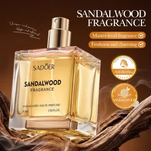 Private Label 50ml Sandalwood Woody Scent Eco Friendly Natural Perfume Spray Long Lasting Luxury Unisex Daily Use Elegant Body