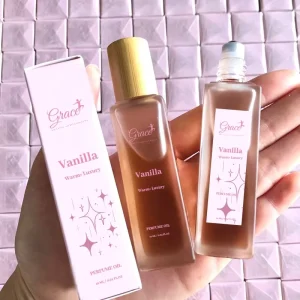 Private Label Alcohol free High Concentration Parfum Sweety Warm Vanilla Musk Fragrance 20ml Roll on Perfume Oil for Women