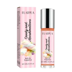 Private Label Cotton Candy Gourmand Roll on Perfume Alcohol Free Long Lasting Fragrance Oil Rollerball Travel Size