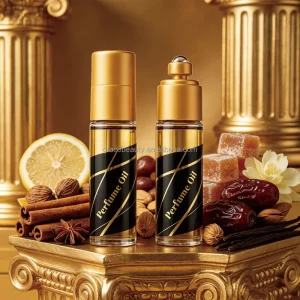 Private Label Halal IFRA Certified Alcohol Free Eco Friendly Long Lasting Arabic Oud Woody Scent Liquid Perfume for Female Daily