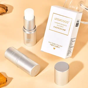 Private Label LESSXCOCO 4 Scents Long Lasting Portable Solid Perfume Balm Stick Silver Body Fragrance for Men Women