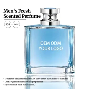 Private Label Men’s Perfume Eau De Toilette Fresh Woody Scent Long Lasting Gentle Fragrance Custom Logo Men Cologne OEM ODM