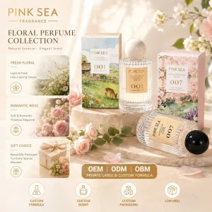 Private Label OEM ODM Custom Logo Long Lasting Floral Gift Box Misty Pursuit Pink Sea Women Fragrance Perfume