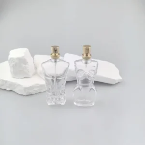 Private Label Perfume Bottle Unique Style Gentleman Lady Transparent Glass Bottle for Cosmetics