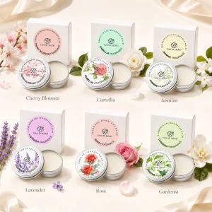 Private Label Portable Fresh Solid Perfume Long Lasting Fragrance Remove Body Odor Rose Solid Balm for Men Women OEM