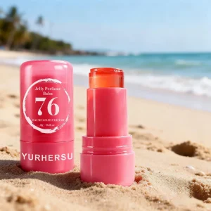 Private Label Red Solid Perfume Stick Fruity Floral With Warm Sweet Amber Scent Custom Logos for Daily Body Fragrance for Women