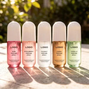 Private Label Rose Raspberry Vanilla Coconut Papaya Cherry Hair Body Perfume Spray