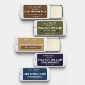 Private Label Travel Size Vegan Solid Perfume Balm Natural Fruity Scent Long Lasting Men’Fragrance