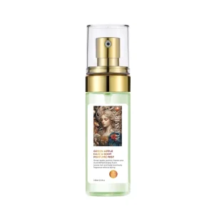 Private Label Women’s Organic Green Apple Perfume Body Spray Long Lasting Refreshing Breezy Fragrance with Argan Oil Deodorant