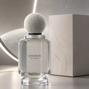 Professional Design Cosmetic Bottle Recyclable 50ml 100ml Perfume Custom Packaging Glass Perfume Spray Bottle with Lunar Cover