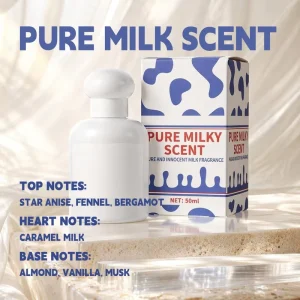 Pure Creamy Milk Perfume for Women Natural Skin Like Scent Fresh Long Lasting Niche Gourmand Fragrance