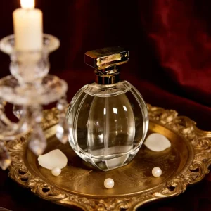 Radiant Transparent Glass Cylinder Luxury Perfume Bottle with Pump Sprayer 30ml Household Fragrance Bottle