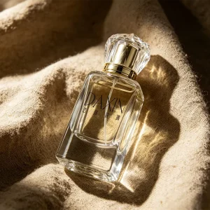 Rectangle Clear Glass Perfume Bottle 30ml 50ml 100ml Empty Bottle with Crown Cap