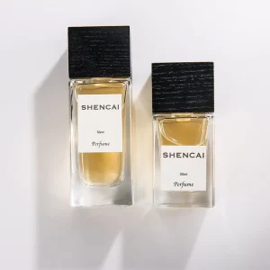 Rectangle Glass Perfume Bottle with Decal 30ml & 50ml Pump Sprayer Customizable Clear Glass