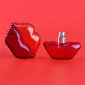 Red 30ml Lip Shape Special Shaped Perfume Bottle Empty Perfume Bottle