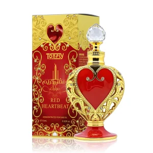 Red Heartbeat Concentrated Perfume Oil Middle Eastern Heart shaped Arabian Attar Long Lasting Alcohol free Perfume for Women Men