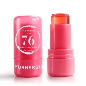 Red Solid Perfume Stick Fruity Floral Amber Sweet Scent Portable Pocket Solid Fragrance Balm for Women Daily Body Care