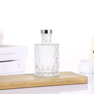 Reed Diffuser Glass Bottle Empty Refillable 100 ml Fragrance Glass Aromatherapy Essential Oil Diffuser Bottles with Cork