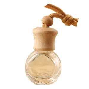 Refillable 10ml Glass Hanging Essential Oil Diffuser Car Air Freshener Perfume Aromatherapy Bottle