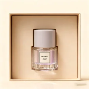 Refillable High Quality Cylinder 40ml Transparent Empty Cosmetics Perfume Glass Bottles with Wide Caps
