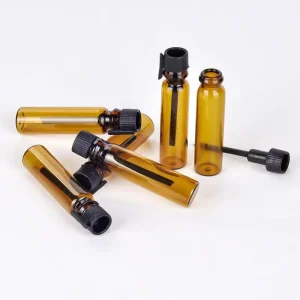 Refillable Portable Essential Oil Containers Vials 0.5ml 1ml 2ml 3ml 4ml 5ml Tester Spray Sample Glass Perfume Bottle