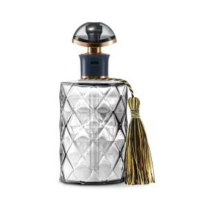 Retro Round Perfume Bottle Electronic Humidifier and Air Purifier with Glass Aromatherapy Essential Oil Diffuser Water Spray