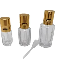 Roll on Glass Perfume Bottle 12ml Octagon Glass Bottle