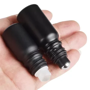 Roll on Perfume Bottles 5ml 10ml 15ml 20ml 30ml 50ml 100ml Roll on Matte Black Glass Bottle