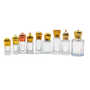 Roller Ball Perfume Bottle Glass Roll on Attar Bottle with Design with Roll Ball