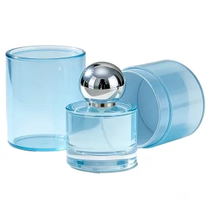 Round 50ml Empty Glass Spray Bottle with Fine Mist Sprayer for Skincare Cosmetic Packaging
