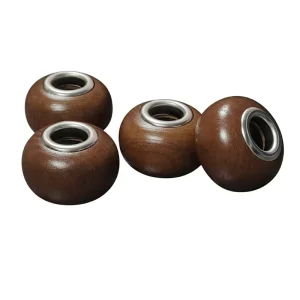 Round Perfume 28 400 Glass Bottles Solid Ash Wood Round Reed Diffuser Cap with Metal Inner Ring